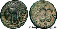 FRANKREICH Bronze au sanglier et au fleuron VELIOCASSES (Region die Normandie c. 50-40 AC. (14mm, 1,90g, h) -