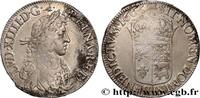 FRANKREICH Écu de Béarn, portrait apollinien LOUIS XIV THE SUN KING Pau 1665 (39mm, 27,1g, 6h) -
