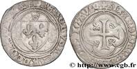 FRANKREICH Blanc à la couronne CHARLES VIII Châlons-en-Champagne 24/04/1488 (25mm, 2,55g, 7h) -