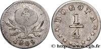 KOLUMBIEN - REPUBLIK NEUGRANADA 1/4 Decimo KOLUMBIEN - REPUBLIK NEUGRANADA Bogota 1869 (11mm, 0,59g, 6h) -