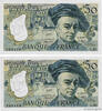 FRANKREICH 50 Francs QUENTIN DE LA TOUR Consécutifs FRANKREICH 50 Francs QUENTIN DE LA TOUR Consécutifs 1980 fST+ -