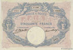 FRANKREICH 50 Francs BLEU ET ROSE FRANKREICH 50 Francs BLEU ET ROSE 1927 fVZ -