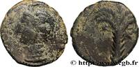 FRANKREICH Demi-unité de bronze au palmier et à la tête casqu SPANIEN - HISPANO-CARTHAGIEN Carthagène, Espagne c. 218-201 AC. (21mm, 5,28g, 11h) -