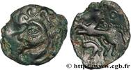 FRANKREICH Bronze au cheval et au sanglier GALLIEN - AULERCI EBUROVICES (Region die Évreux) Évreux (27) c.60-50 AC. (18mm, 2,26g, 3h) -