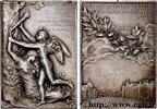 FRANKREICH Plaquette, Exposition Universelle Internationale EXPOSITIONS UNIVERSELLES 75 - Paris 1900 (50,5mm, 32,14g, 12h) -