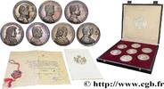 FRANKREICH Coffret de sept médailles, Les Princes de Monaco MONACO 1975 (50mm, 340,13g, 12h) -