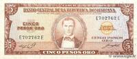 RÉPUBLIQUE DOMINICAINE 5 Pesos Oro RÉPUBLIQUE DOMINICAINE 5 Pesos Oro 1965 S -