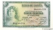 SPANIEN 5 Pesetas SPANIEN 5 Pesetas 1935 ST -