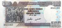 BURUNDI 500 Francs BURUNDI 500 Francs 2007 ST -