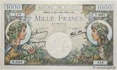 FRANKREICH 1000 Francs COMMERCE ET INDUSTRIE FRANKREICH 1000 Francs COMMERCE ET INDUSTRIE 1944 fST+ -