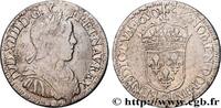 FRANKREICH Demi-écu, portrait à la mèche longue LOUIS XIV THE SUN KING Rennes 1650 (32,5mm, 13,26g, 6h) -