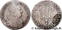 FRANKREICH Demi-écu, portrait apollinien LOUIS XIV THE SUN KING Rennes 1660 (32mm, 13,26g, 6h) -
