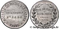 FRANKREICH Essai Société du métal Alexandra au module de 10 c DRITTE FRANZOSISCHE REPUBLIK Paris n.d. (30mm, 2,83g, 12h) -