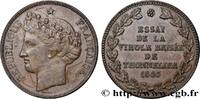 FRANKREICH Module de 5 francs par Barre - Essai de la virole ZWEITE FRANZOSISCHE REPUBLIK 1843 (37mm, 21,43g, 12h) -