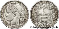 FRANKREICH 5 francs Cérès, IIe République, Main/Main ZWEITE FRANZOSISCHE REPUBLIK Paris 1849 (37mm, 24,76g, 6h) -