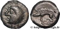 FRANKREICH Potin à la tête chauve GALLIEN - ALTEN UND MITTLERES SEINE Ier siècle avant J.-C. (18mm, 4,18g, 3h) -