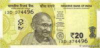 INDIEN 20 Rupees INDIEN 20 Rupees 2021 ST -