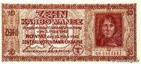 UKRAINE 10 Karbowanez UKRAINE 10 Karbowanez 1942 fVZ -