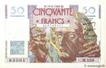 FRANKREICH 50 Francs LE VERRIER 1949 fST