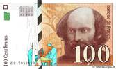 FRANKREICH 100 Francs CÉZANNE FRANKREICH 100 Francs CÉZANNE 1997 fST+ -