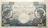 FRANKREICH 1000 Francs COMMERCE ET INDUSTRIE FRANKREICH 1000 Francs COMMERCE ET INDUSTRIE 1944 fST -