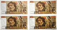 FRANKREICH 100 Francs DELACROIX modifié Consécutifs FRANKREICH 100 Francs DELACROIX modifié Consécutifs 1981 fST+ -