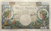 FRANKREICH 1000 Francs COMMERCE ET INDUSTRIE FRANKREICH 1000 Francs COMMERCE ET INDUSTRIE 1944 fST -