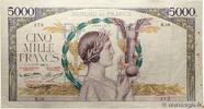 FRANKREICH 5000 Francs VICTOIRE Taille Douce FRANKREICH 5000 Francs VICTOIRE Taille Douce 1935 fSS -