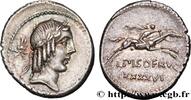THE REPUBLIC (280 BC to 27 BC) Denier CALPURNIUS Rome 90 AC. (19,5mm, 3,85g, 1h) -