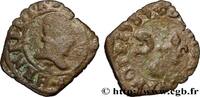 FRANKREICH Denier tournois, type du Dauphiné HENRY III Grenoble 1585 (18mm, 1,31g, 10h) -