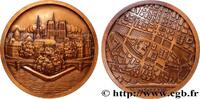 FRANKREICH Médaille, Paris et l’île de la Cité par Pierre Tur VILLES Monnaie de Paris (1927)/1982 (68mm, 154,76g, 12h) -
