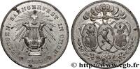 FRANKREICH Médaille, Fête fédérale de chant MUSIQUE, ARTS ET CONCERTS 1862 (35mm, 17,06g, 12h) -