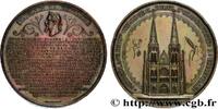 FRANKREICH Médaille, Première pierre de l’église Saint Jean-B ÉGLISES ET CATHÉDRALES 1854 (73,5mm, 180,44g, 12h) -