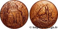 FRANKREICH Médaille, Saint-Pierre de Montmartre et les moinea VILLES Monnaie de Paris 1981 (68,5mm, 148,67g, 12h) -