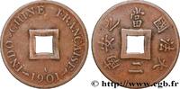 FRANZÖSISCHE-INDOCHINA 1 Sapèque (1/500 de Piastre) FRANZÖSISCHE-INDOCHINA Paris 1901 (20mm, 1,90g, 6h) -
