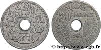 TUNESIEN - Französische Protektorate Essai de 20 Centimes AH 1364 TUNESIEN - Französische Protektorate Paris 1945 (24,52mm, 3,10g, 6h) -