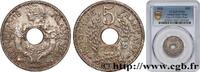 FRANZÖSISCHE-INDOCHINA Essai - piéfort 5 Centièmes FRANZÖSISCHE-INDOCHINA Paris 1923 (24mm, 10,00g, 12h) -