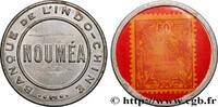 NEUKALEDONIEN 50 Centimes (Timbre-Monnaie) Banque de l’Indochine NEUKALEDONIEN ND (1922) (31mm, 1,06g, 10h) -