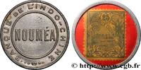 NEUKALEDONIEN 25 Centimes (Timbre-Monnaie) Banque de l’Indochine NEUKALEDONIEN ND (1922) (31mm, 1,06g, 10h) -