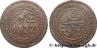 MAROKKO 5 Mazounas Abdul Aziz an 1322 MAROKKO Fez 1904 (25mm, 5,03g, 12h) -
