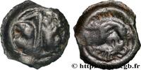 FRANKREICH Potin OYINDIA à la tête janiforme GALLIEN - BELGICA - LINGONES (Region die Langres) c. 80-50 AC. (18mm, 3,46g, 9h) -