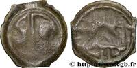 FRANKREICH Potin OYINDIA à la tête janiforme GALLIEN - BELGICA - LINGONES (Region die Langres) c. 80-50 AC. (16,5mm, 3,63g, 9h) -