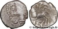 FRANKREICH Denier KALETEDOY, au delta renversé GALLIEN - BELGICA - LINGONES (Region die Langres) c. 80-50 AC. (12mm, 1,78g, 7h) -