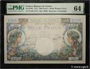 FRANKREICH 1000 Francs COMMERCE ET INDUSTRIE FRANKREICH 1000 Francs COMMERCE ET INDUSTRIE 1944 fST+ -