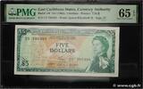 5 Dollars 1965 EAST CARIBBEAN STATES EAST CARIBBEAN STATES 5 Dollars 1965 ST ST