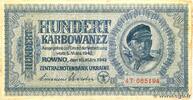 UKRAINE 100 Karbowanez UKRAINE 100 Karbowanez 1942 S -