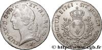 FRANKREICH Écu aux branches d’olivier, tête ceinte d’un bande LOUIS XV THE WELL-BELOVED Pau 1761 (41,5mm, 29,28g, 6h) -