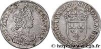 FRANKREICH Quart d'écu, portrait à la mèche courte LOUIS XIV THE SUN KING Paris, Monnaie du Louvre 1645 (27mm, 6,80g, 6h) -