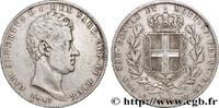 5 Lire Charles-Albert 1843 ITALIEN - KÖNIGREICH SARDINIEN ITALIEN - KÖNIGREICH SARDINIEN Gênes 1843 (39mm, 24,75g, 6h) fSS