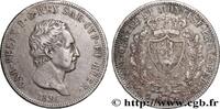 5 Lire Charles-Félix 1826 ITALIEN - KÖNIGREICH SARDINIEN ITALIEN - KÖNIGREICH SARDINIEN Gênes 1826 (37mm, 24,78g, 6h) SS